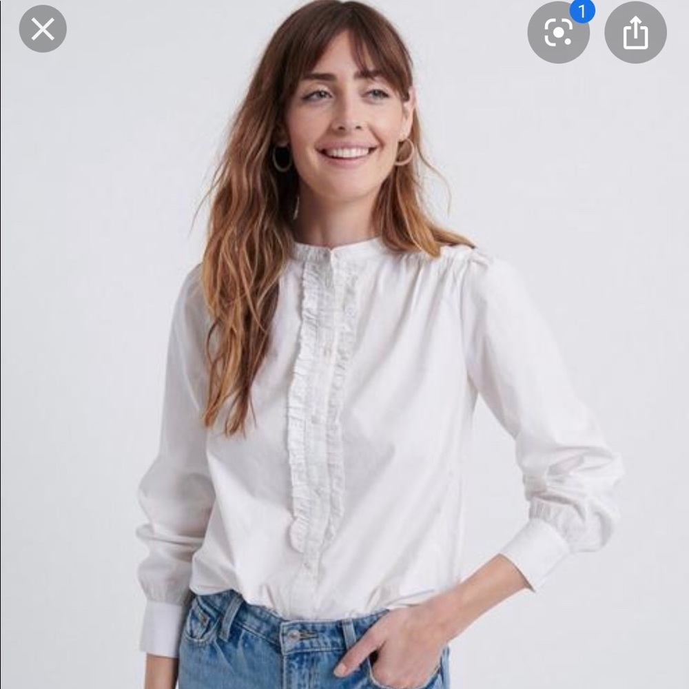 LUCKY BRAND Ruffle Placket shirt 🎀